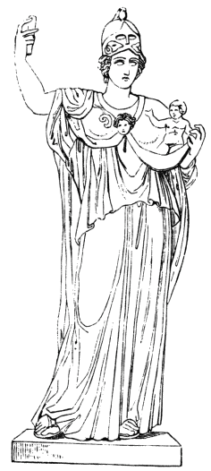 Athena, Dr. Vollmers Wörterbuch der Mythologie aller Völker, dritte Auflage Stuttgart 1874